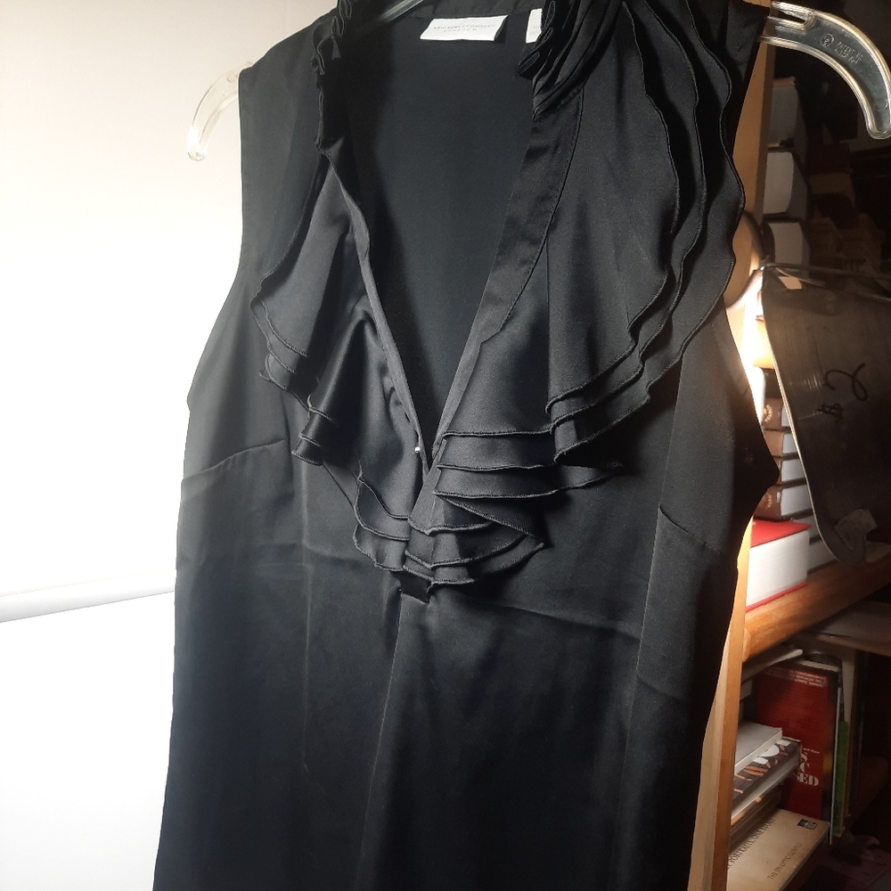 ladies xs NY and company stretch dress shirt top